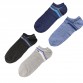 SET 12 CALZINI UOMO COLLO BASSO SPORT IN COTONE FANTASIA RIGA LARGA TAGLIA 40-46 MOD. HM-2050