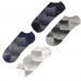 SET 12 CALZINI UOMO COLLO BASSO IN COTONE FANTASIE RIGHE SPARSE COLORI MIX TAGLIA 40-46 MOD. HM-2095