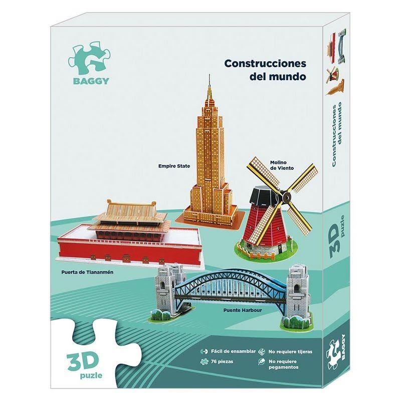 COSTRUZIONI:PUZZLE 3D PER BAMBINI PAESAGGI: COSTRUZIONI DAL MONDO  BA-AST0540