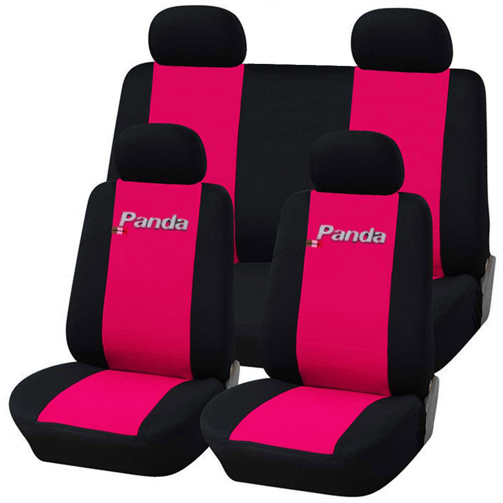 Coprisedili Fiat Panda nuova bicolore rosa - nero